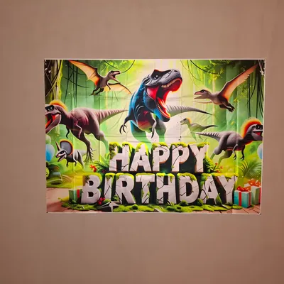 Toile de fond dinosaure utiliser 1 fois.